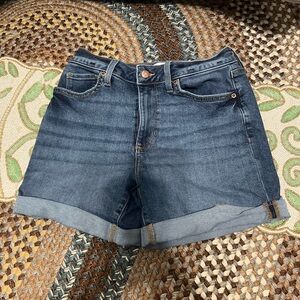 Sonoma Dark Blue Rolled Cuff Denim Shorts